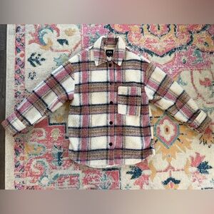 Zara Plaid Multicolor Jacket Size Small